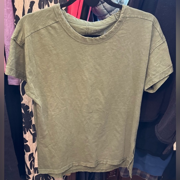 NWOT Anthropologie Pilcro The Jordyn Cotton-Slub Crew-Neck Oversized Tee - XSP - Picture 6 of 8